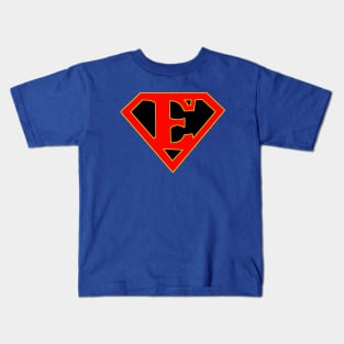 Super E symbol FLETCHER'S style Kids T-Shirt